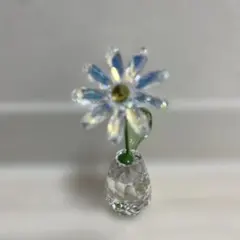 クリスタル花と小鳥の置物セット - メルカリ