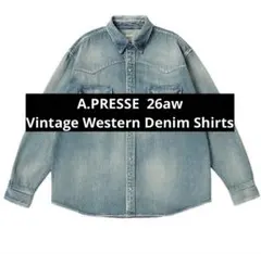 ② A.PRESSE Vintage Western Denim Shirts - メルカリ