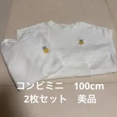 ホワイトパイナップル刺繍Tシャツ2枚セットのサムネイル