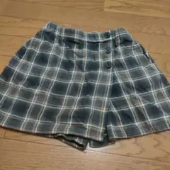 ユニクロ　キッズ キュロット ラップ風 130cm チェック