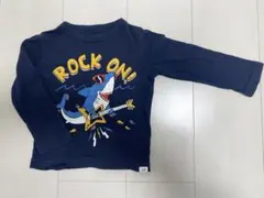 【baby gap】サメプリント　長袖カットソー　　ロンt 90センチ　ネイビー