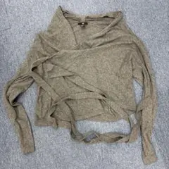 H&M グレー ラップニット Mサイズ