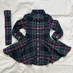 ラルフローレン チェック柄シャツワンピース