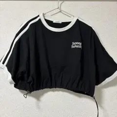 INGNI 半袖Tシャツ ブラック ドロスト