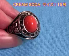 クリームソーダ カレッジリング 青 CREAM SODA ブルー ピンクドラゴン