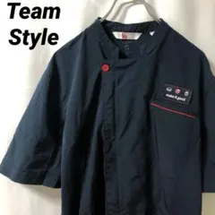 N-4074 Team Style アメリカ古着 ワークシャツ シェフ 半袖 M