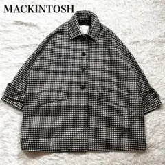 マッキントッシュ　HUMBIE ギンガムチェック　ステンカラー　コート