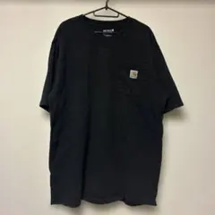 Carhartt ブラック ポケット付き Tシャツ
