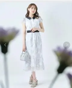 【新品、未使用】WILLSELECTION 花柄レースワンピースのサムネイル