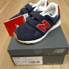 New Balance P0313NV 17cm ネイビー/レッド