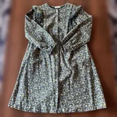 140cm 花柄ワンピース　秋冬