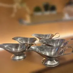 ステンレス製 楕円形 グラタン皿 喫茶店 昭和 レトロ peacetar 日本製 