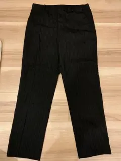 ユニクロ　スマートアンクルパンツ/ストライプ　Lサイズ