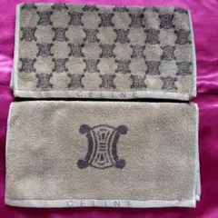 CELINE セリーヌ　フェイスタオル 2枚セット 35×75cm　マカダム