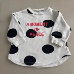 ドット柄 長袖トレーナー 80cm ベビー