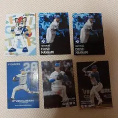 2025年 プロ野球チップス　北海道日本ハムファイターズ　6枚セット