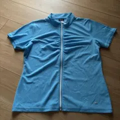 ellesse 水色 フロントジッパー シャツのサムネイル