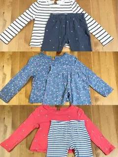 【3組セット】海外ブランド トップス&レギンスセット