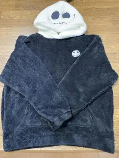 ディズニー　ナイトメア　ジャック　フード付きパーカー　ボア　もこもこ　トレーナー
