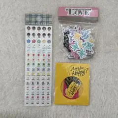 新品未開封3点セット嵐 グッズ シール LOVE アユハピ ワクワク学校
