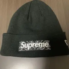Supreme ニット帽 黒