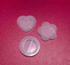 お花、ハート,円形　モールド3個セット