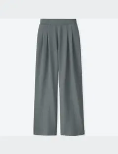 ユニクロ　ポンチタックワイドパンツ　S