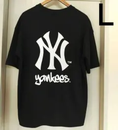 MLB ニューヨークヤンキース　半袖　Tシャツ　　Ｌサイズ　新品　ブラック　黒