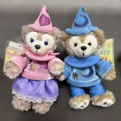 10周年　ディズニーシー　ダッフィー　シェリーメイ　ぬいば　ぬいぐるみバッジ