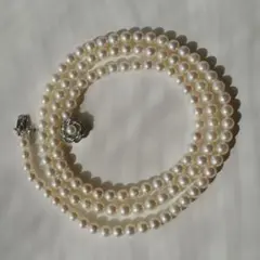あこや真珠　本真珠　8.1-7.0mm かなり長めロングネックレス 95cm