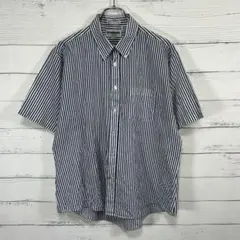 ヌ*ー様 90s McGREGORマックレガー ストライプ 半袖シャツ BDシャ