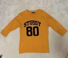 STUSSY 七分袖カットソー イエロー Sサイズ OLD STUSS