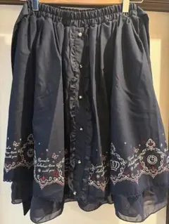 axes femme スカートネイビー　M