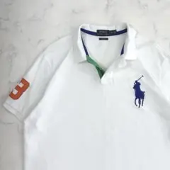 POLO RALPH LAUREN XXL ポロシャツ 白 ビッグポニー 白