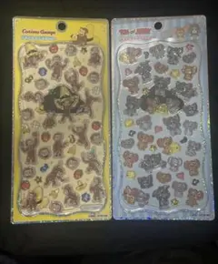 正規品　プチドロップステッカー おさるのジョージ トムアンドジェリー