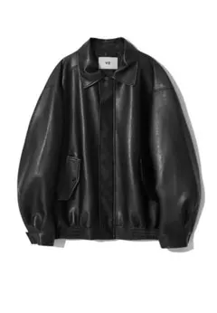 VTWO 465-3 VEGAN LEATHER OVERFIT JACKET