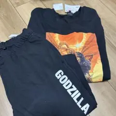 ☆新品タグ付き☆しまむらゴジラ☆裏起毛スウェットセット　メンズL