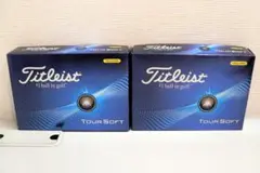 ●Titleist ゴルフボール TOUR SOFT イエロー 2ダース