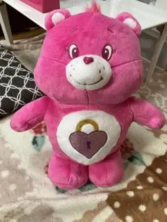 新品ケアベアBIGぬいぐるみピンクのハートタグ付き一週間値下げ