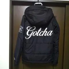 Gotcha フード付きダウンジャケット S 黒