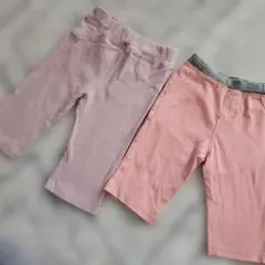 コットン半ズボン 2色セット 100cm