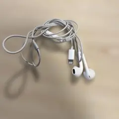 Lightning接続 ホワイト有線イヤホン　iPhone