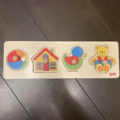 goki 木製ペグパズル 知育玩具
