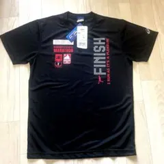 未使用　2014熊本城マラソン限定　アシックス速乾Tシャツ　M メンズ　ブラック