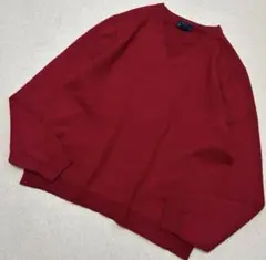 【高級】Brooks Brothers merinowool混Vネックニット