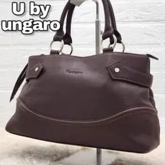 【極美品⭐】ユーバイウンガロ ハンドバッグ トートバッグ 本革 茶のサムネイル