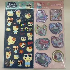 ハローキティ ステッカーセット デニム・ウォーターステッカー
