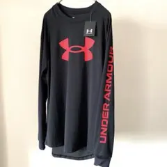 新品タグ付き　アンダーアーマー　ロンt バスケ　M ウェア　tシャツ ブラック