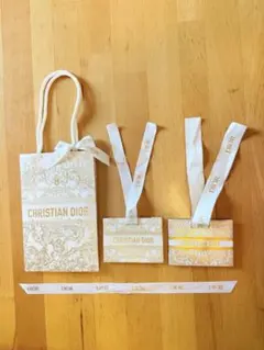 Dior ショップ袋　ギフトバック　リボンセット
