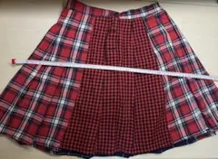 REPIPI ARMARIO (レピピアルマリオ)赤黒チェック プリーツスカート